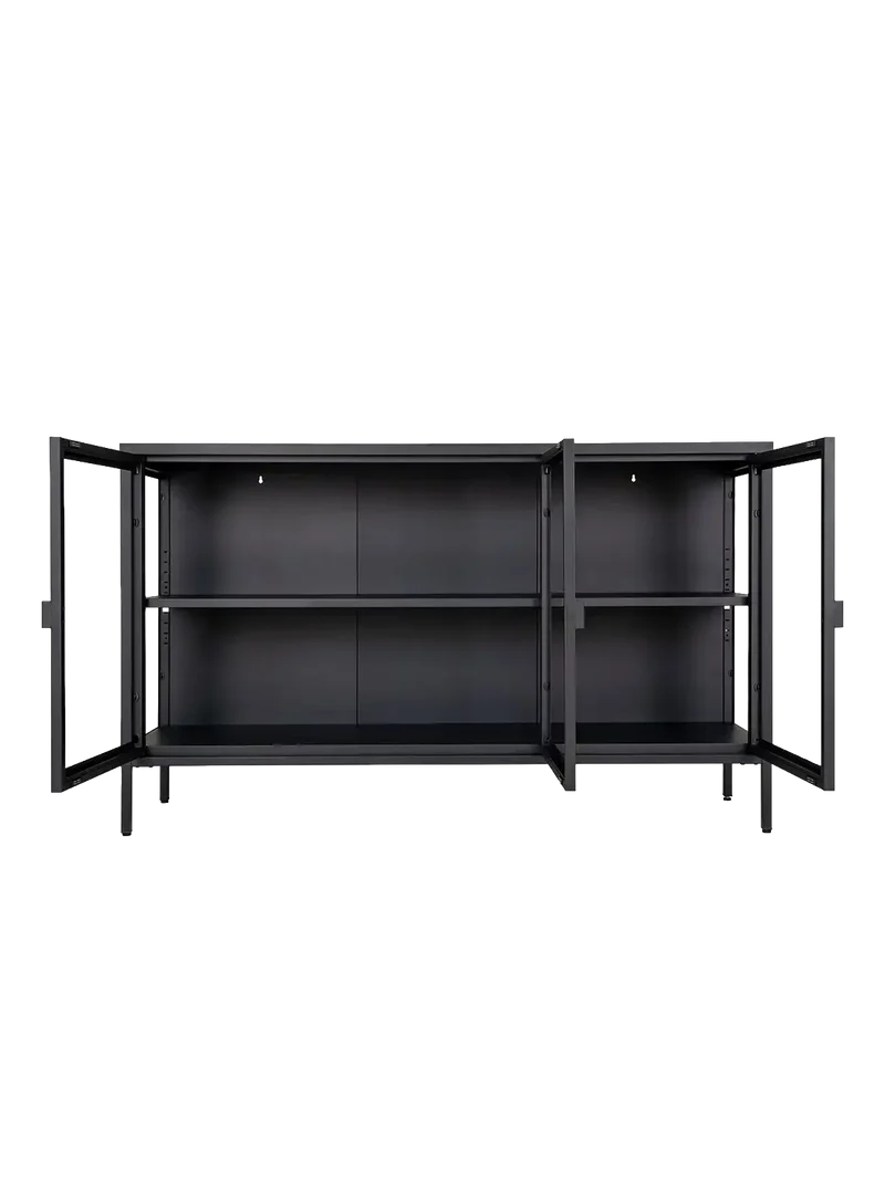 Brisbane Sideboard Stahl/Glas