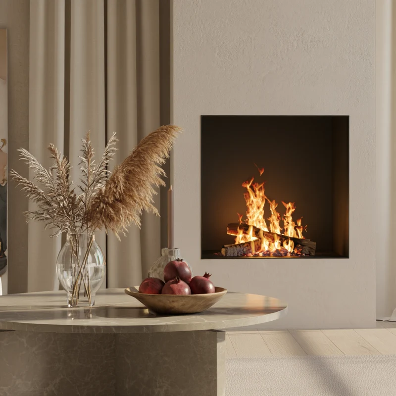 Couchtisch rund in Stein-Optik – modernes Design