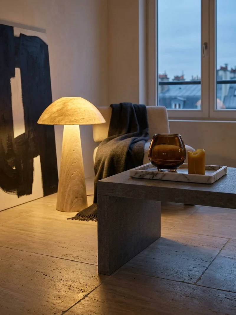 Couchtisch in Beton-Optik, zeitloses Design, rechteckig, schlicht