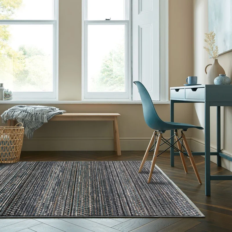 Teppich Streifen-Design, strapazierfähig