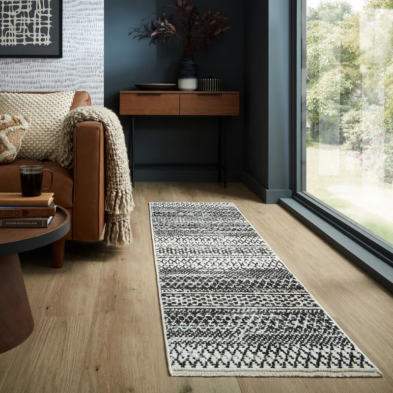 Teppich Streifen-Design, strapazierfähig