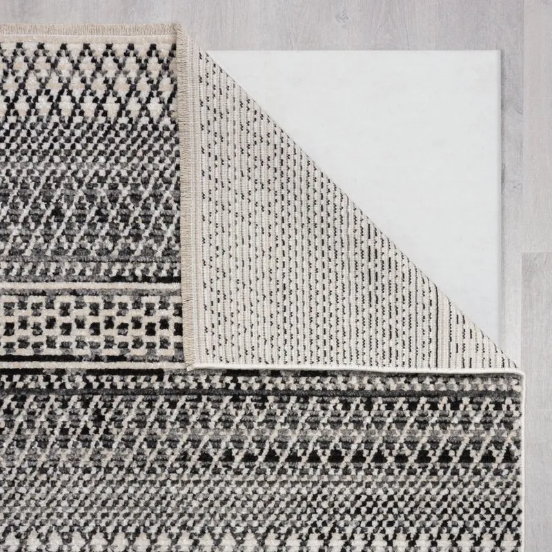 Teppich Streifen-Design, strapazierfähig
