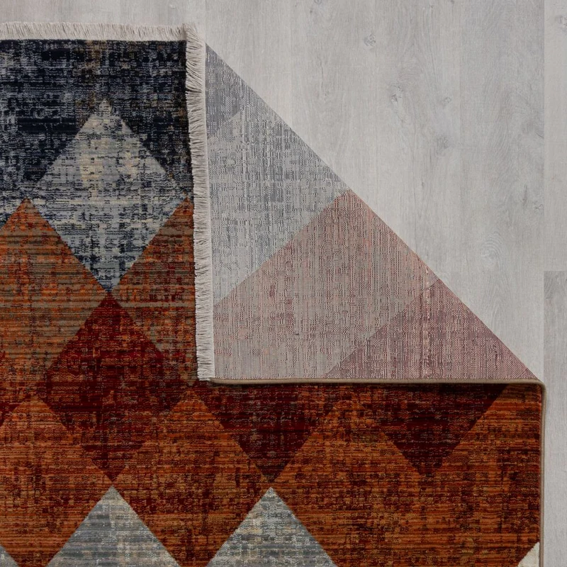Teppich mit Fransen Geometrisch-Design