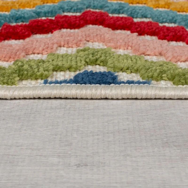 Outdoor-Teppich Geometrisch-Design, multifunktional, mehrfarbig