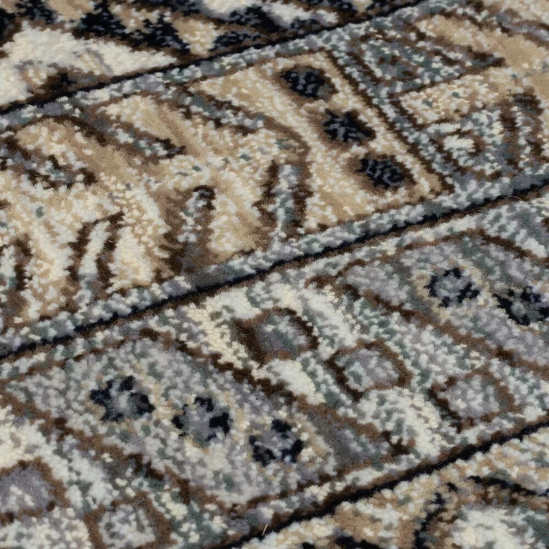 Kurzflor-Teppich Orientgeometrie · 100 % Polypropylen · 8 mm
