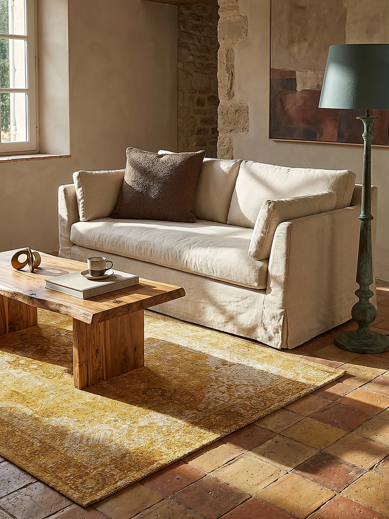 Flachgewebe-Teppich antik-orientalisch · 45 % Acryl · Vintage