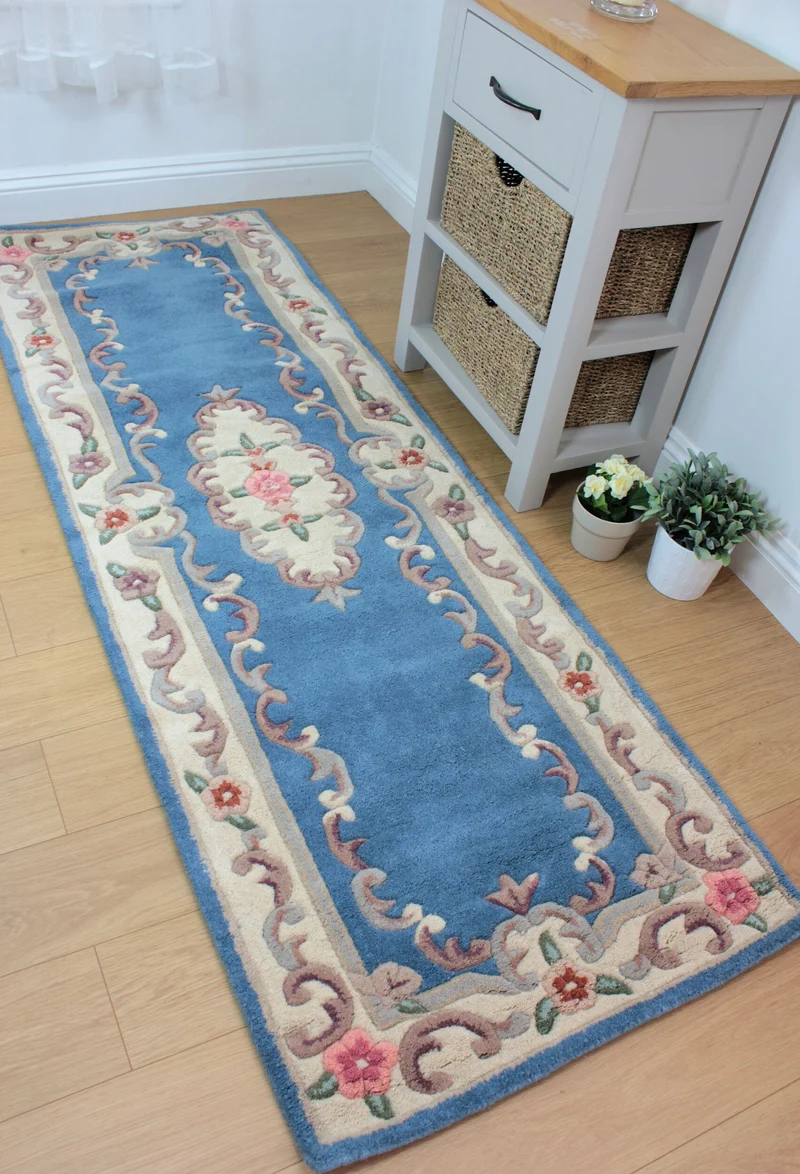 Wollteppich Aubusson-Muster handgeknüpft