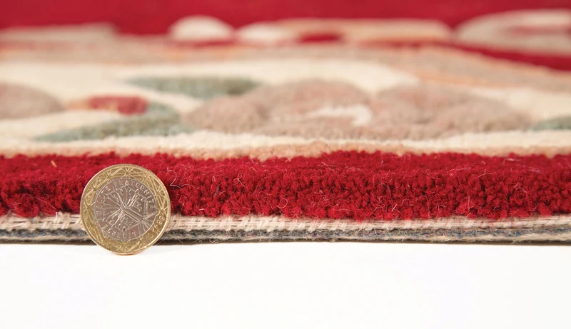 Wollteppich Aubusson-Muster handgeknüpft