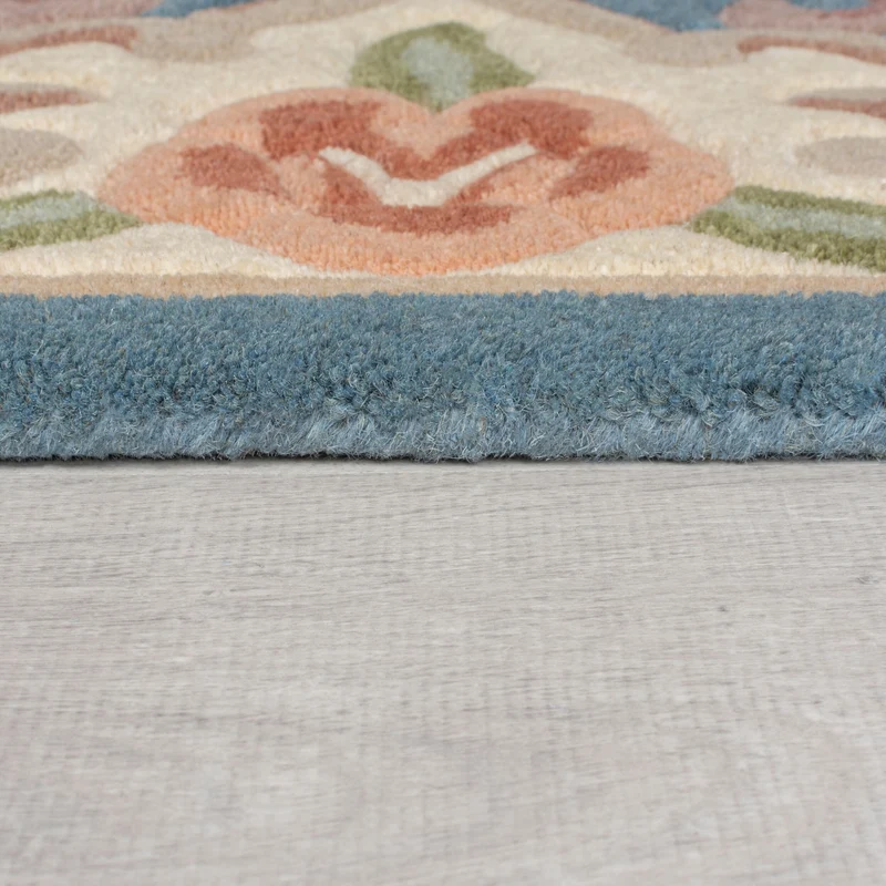Wollteppich Aubusson-Muster handgeknüpft