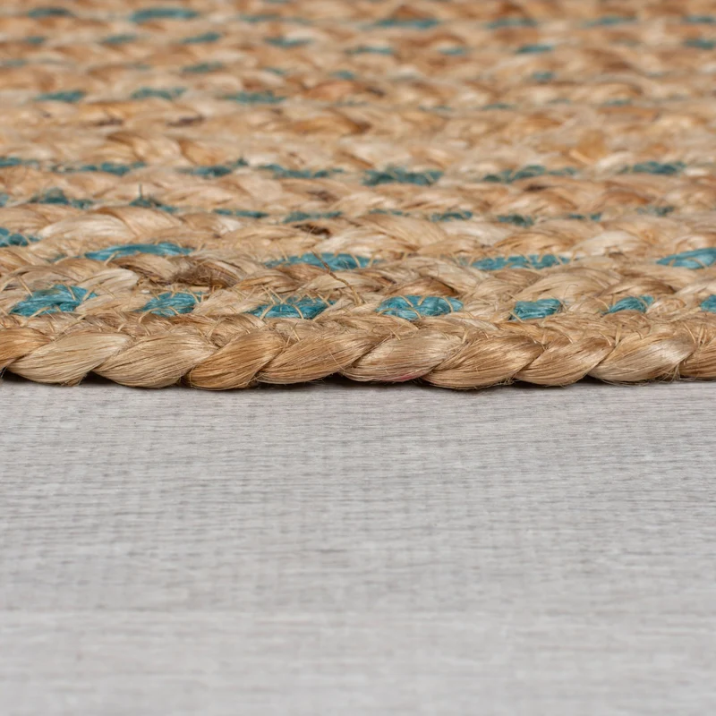 Teppich Jute in Naturtönen, handgewebt