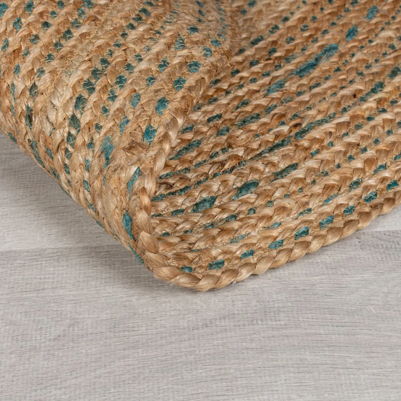 Teppich Jute in Naturtönen, handgewebt