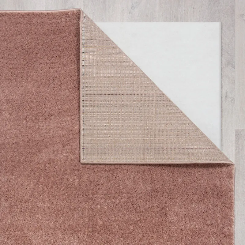 Teppich samtweich Uni-Muster 100% recycelt, 18 mm Flor