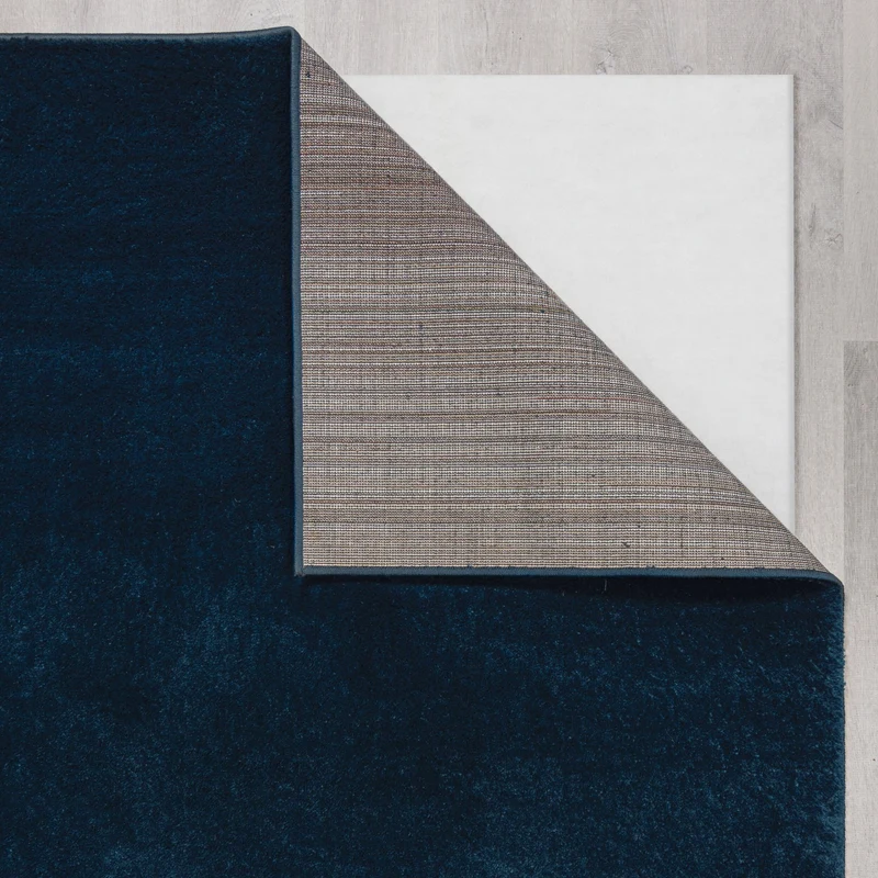 Teppich samtweich Uni-Muster 100% recycelt, 18 mm Flor