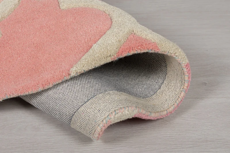 Wollteppich Bunt-Geometrie · 100 % Wolle · 9 mm Kurzflor