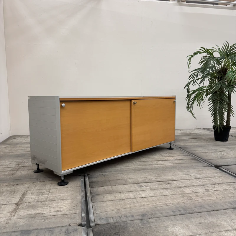 Vitra Spatio Sideboard Birne Holz Metall Mit Schiebetüren Sideboard MLGebraucht