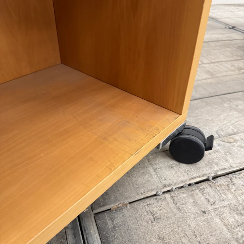 Vitra Spatio Regal Buche Metall rollbar 9 Fächer Büro Design Regal
