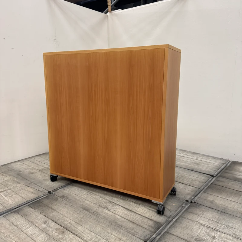 Vitra Spatio Regal Buche Metall rollbar 9 Fächer Büro Design Regal
