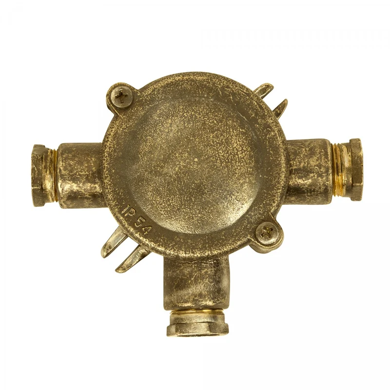Casa Padrino Jugendstil Schiffslampe 13 x 4 x H. 11 cm - Kupfer - Nostalgische Wetterfeste Außenleuchte