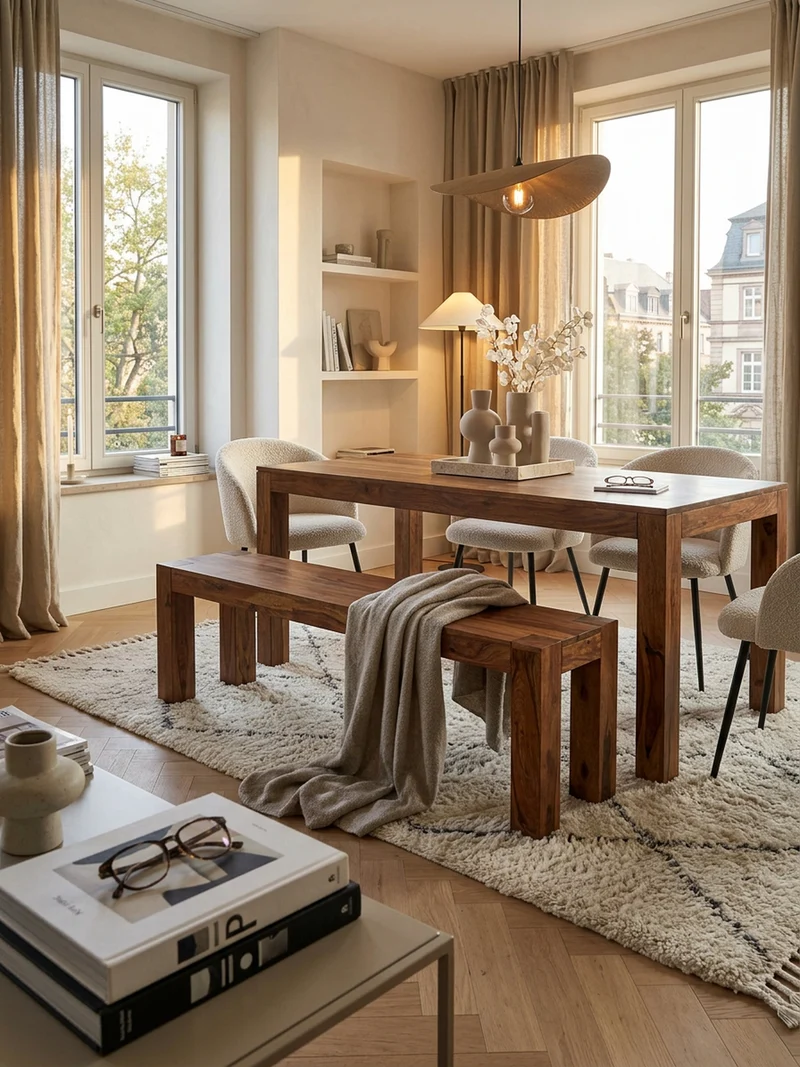 Sitzbank Massivholz Landhausstil handgefertigt