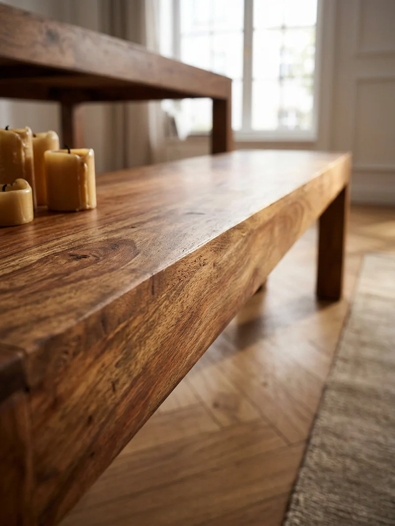 Sitzbank Massivholz Landhausstil handgefertigt