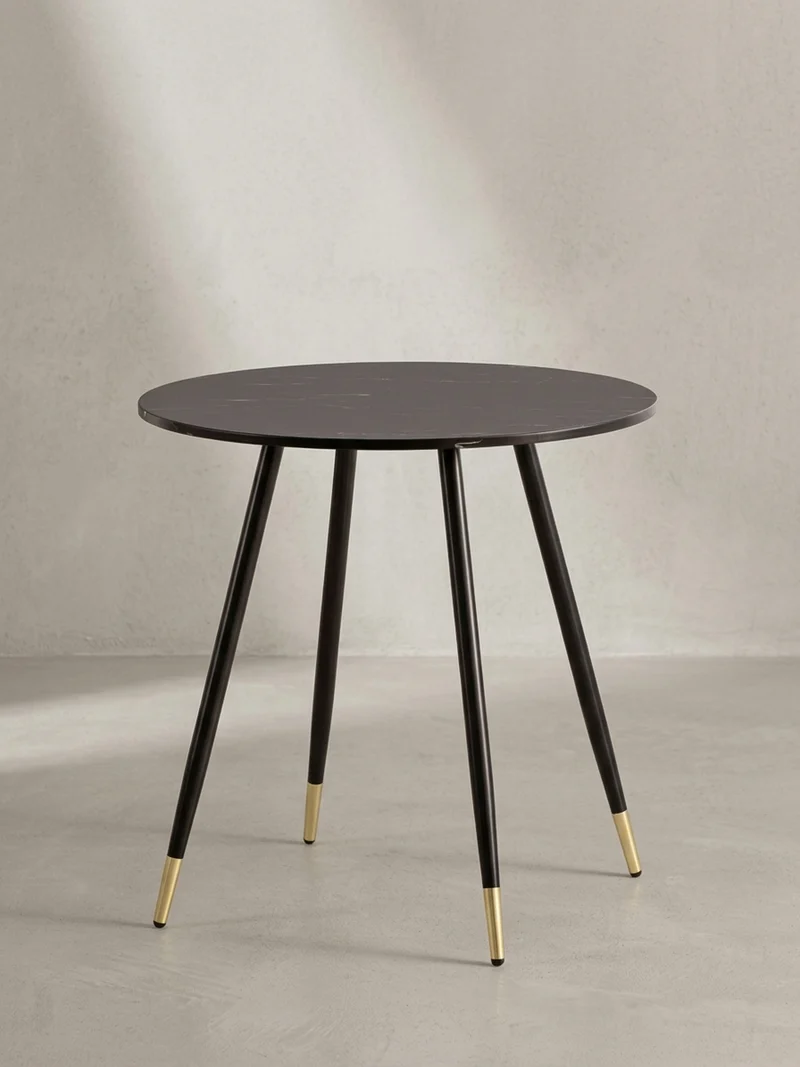 Esstisch Marmoroptik Metall Rund Modern