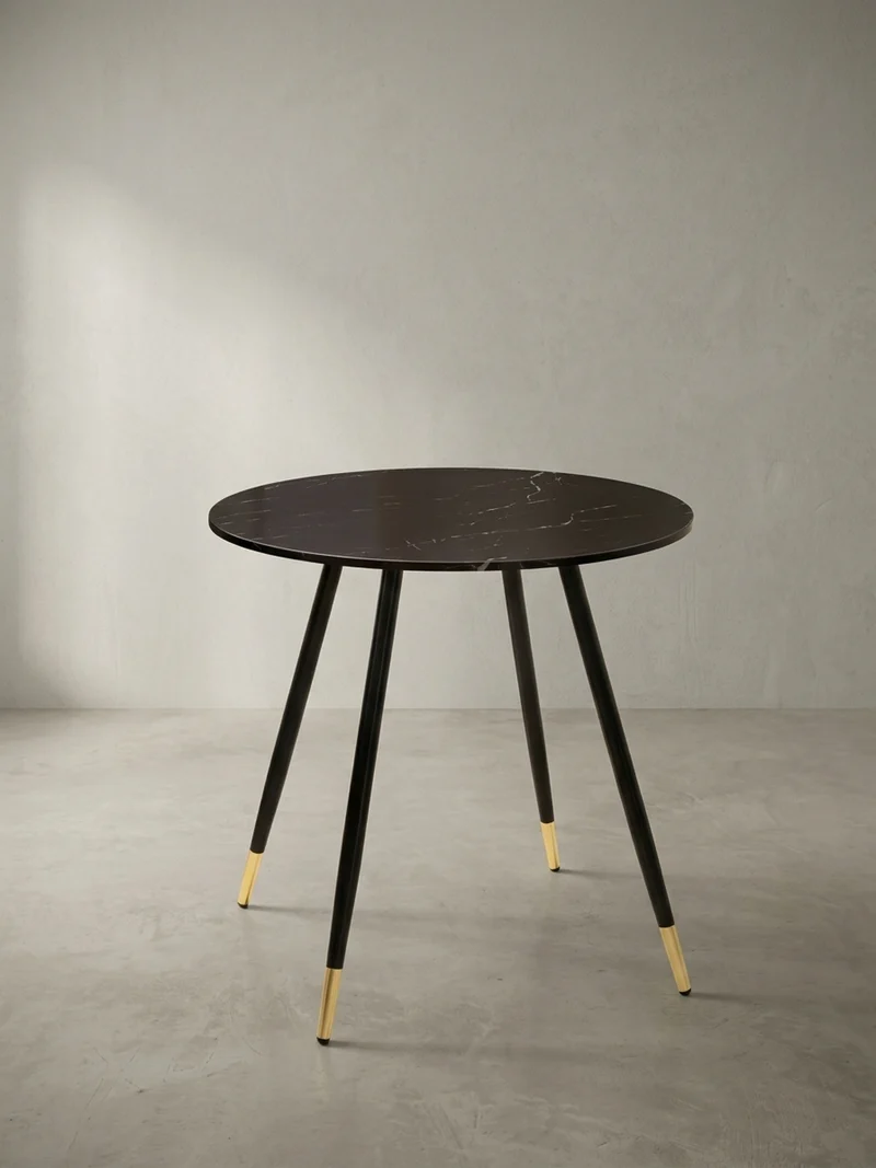 Esstisch Marmoroptik Metall Rund Modern