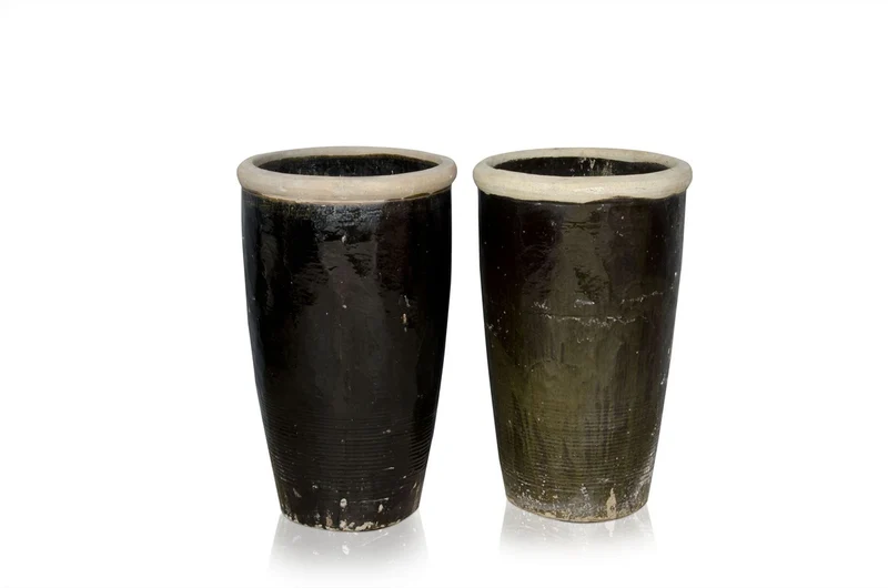 Casa Padrino Luxus Vase ca. 60 x H. 95 cm - Große Keramik Urnenvase im Antik Stil, Maße variieren je Exemplar - Luxus Deko Accessoires