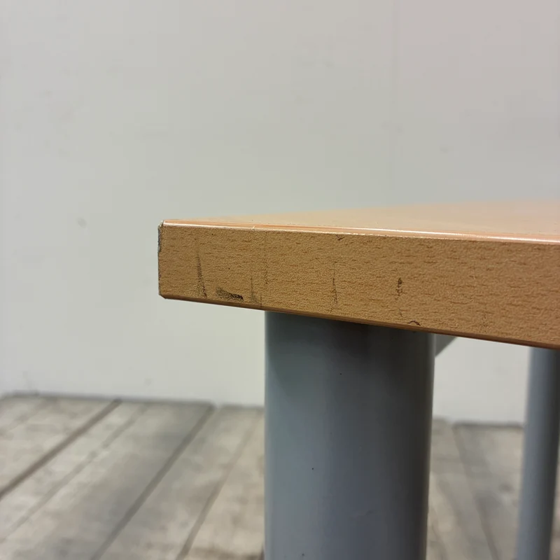 Assmann Freiformschreibtisch Buche Holz Geschwungen Schreibtisch 260cm Tisch Gebraucht