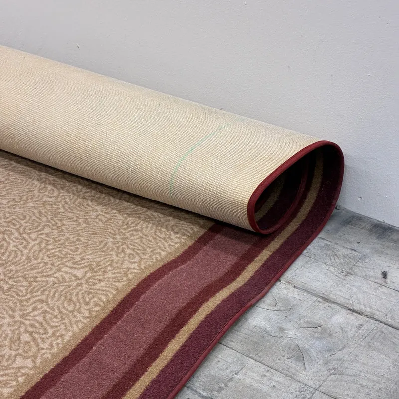 JAB Anstoetz Teppich 400x745cm Groß Beige Rot Bordüre Teppich Gebraucht