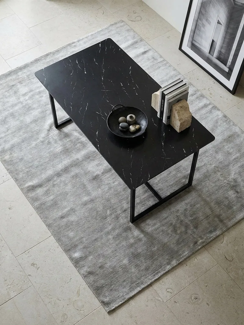 Esstisch Marmoroptik Metall Rechteckig Modern Klein