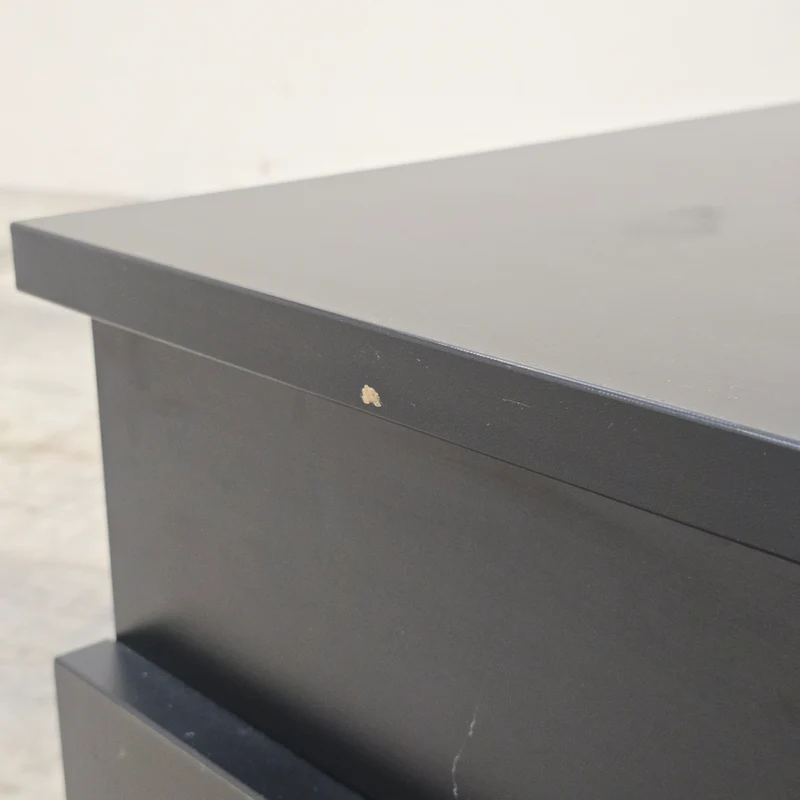 TV Lowboard Beistelltisch Schwarz Holz rollbar Tisch Gebraucht