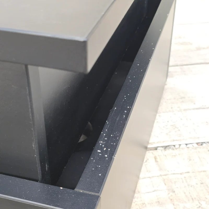 TV Lowboard Beistelltisch Schwarz Holz rollbar Tisch Gebraucht
