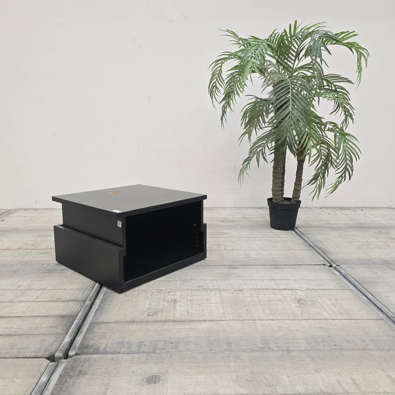 TV Lowboard Beistelltisch Schwarz Holz rollbar Tisch Gebraucht