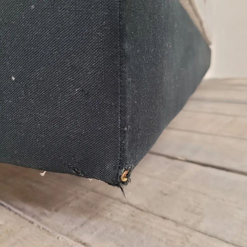 Boxspringbett 100x200 Schwarz Stoff Inkl. Matratze Einzelbett Bett Gebraucht