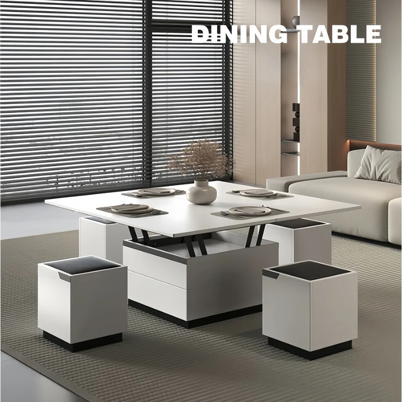 3-in-1-Multifunktions-Couchtisch mit platzsparendem Design
