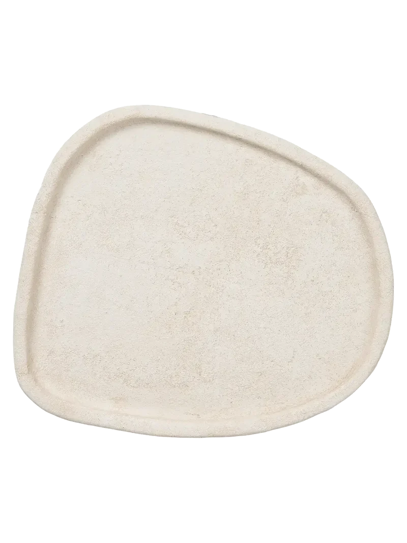 Tablett Zement, beige