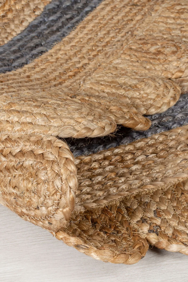 Teppich Jute Handarbeit-Design, naturfarben GRACE