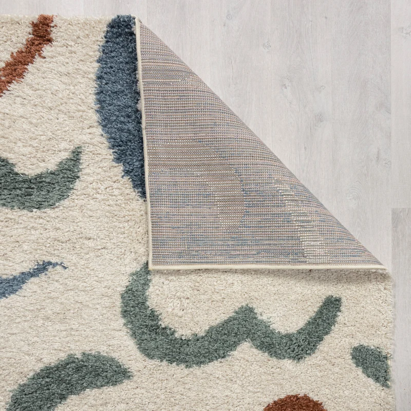 Shaggy-Teppich mit Linienmuster · 30 mm Flor · Multi