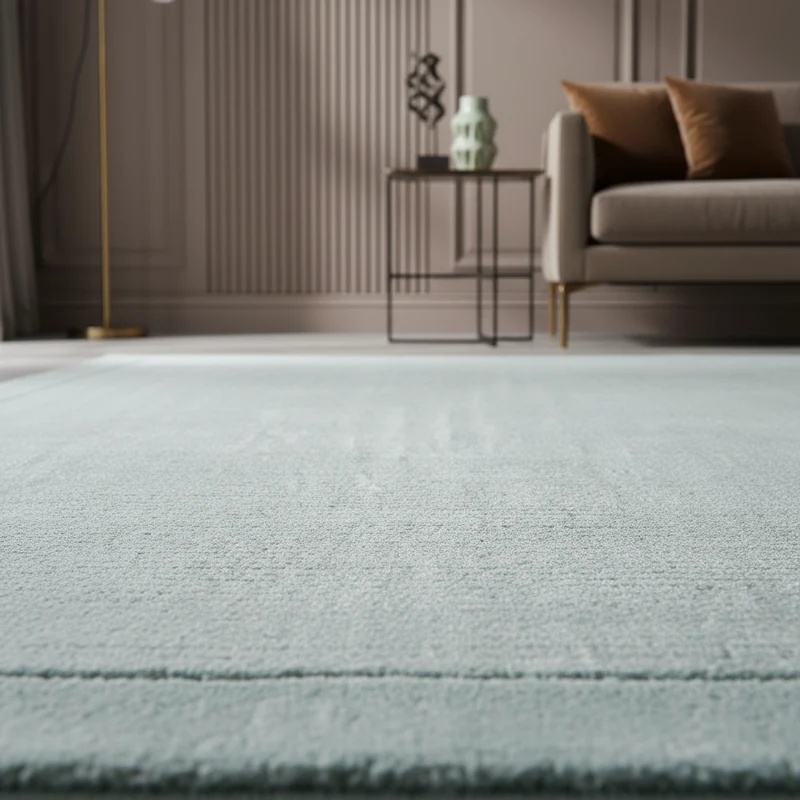 Teppich Schurwolle handgewebt mit Bordüre modern