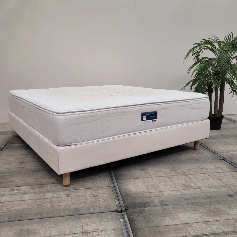 Simmons Heavenly Boxspringbett 180x200 inkl Matratze & Topper Bett Gebraucht