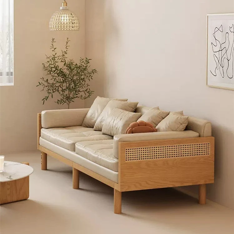 Janpandi ausziehbares Multifunktions-Schlafsofa mit Massivholzrahmen