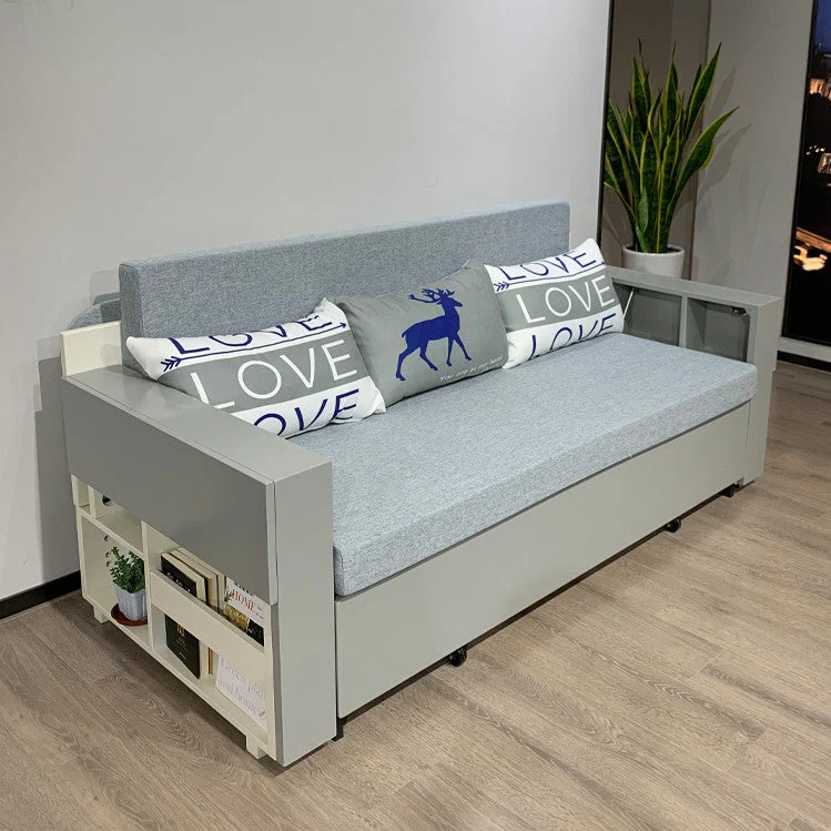 Platzsparendes Multifunktions-Schlafsofa mit klappbarem Schreibtisch