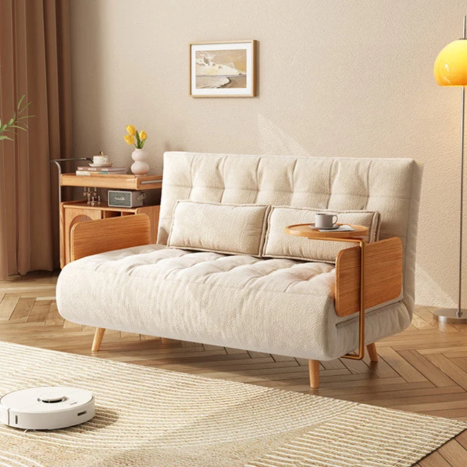 Verstellbares Schlafsofa mit drehbarer Armlehne