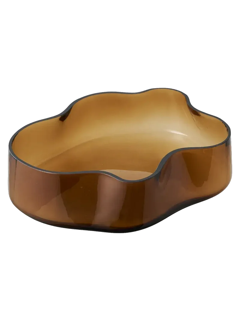 Tablett Glas, rauchbraun