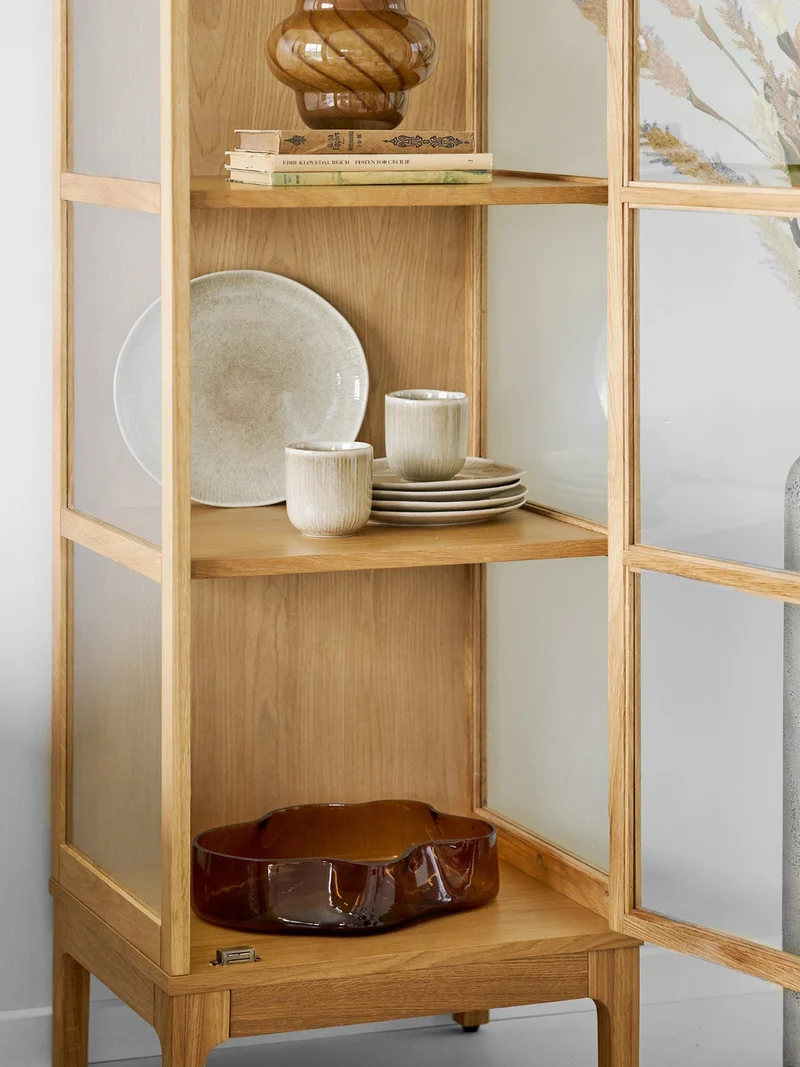 Tablett Glas, rauchbraun