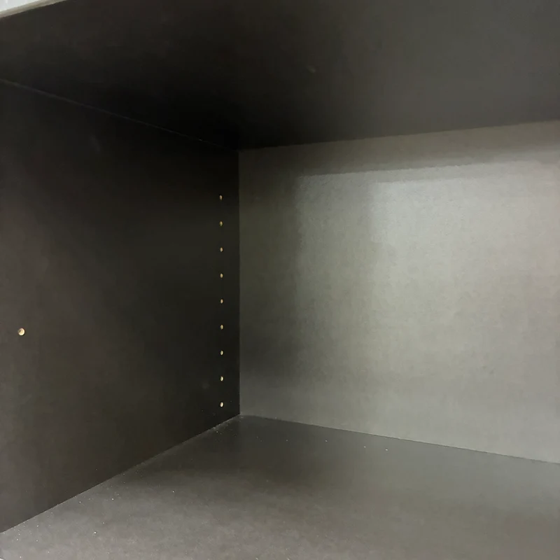 PALMBERG Büroschrank Buche Dekor Schwarz 4OH 3 Einlegeböden Schrank Gebraucht