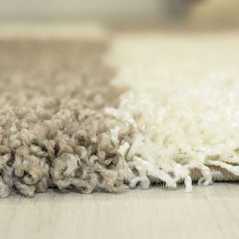Shaggy Hochflor-Teppich Karo – Waschbar & Flauschig | 3,00 cm Florhöhe für Barfußkomfort