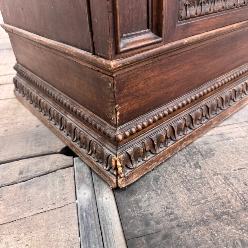 Vintage Bücherschrank Holz Mahagoni Antiker Schrank Gebraucht