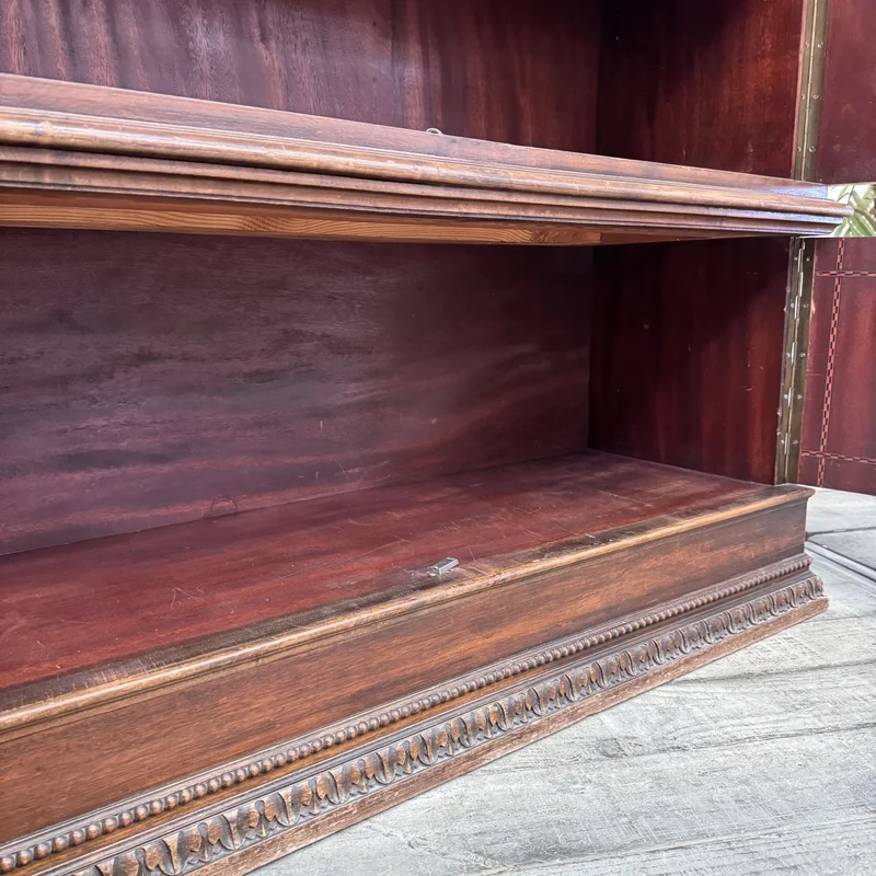 Vintage Bücherschrank Holz Mahagoni Antiker Schrank Gebraucht