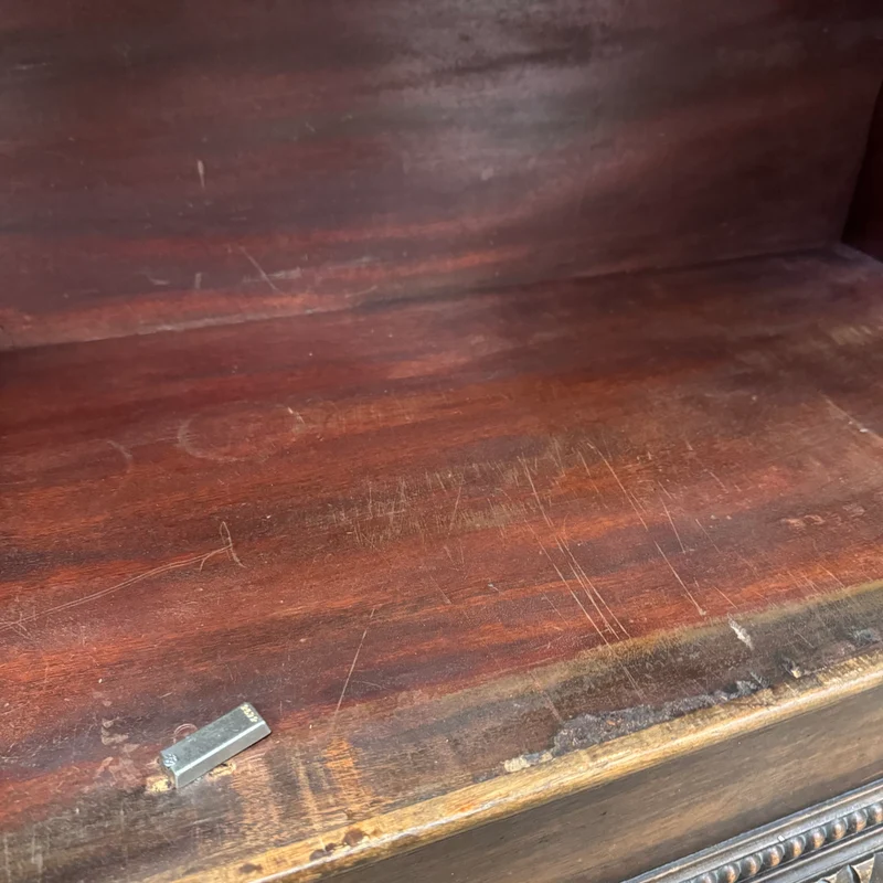 Vintage Bücherschrank Holz Mahagoni Antiker Schrank Gebraucht
